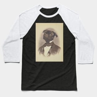 Gentleman Pug Baseball T-Shirt